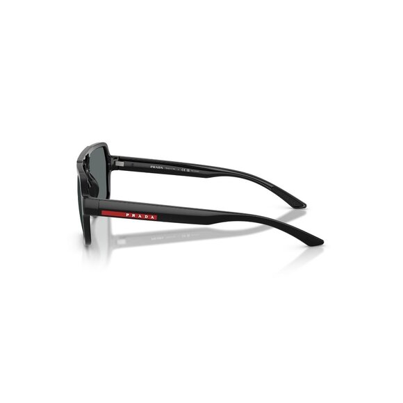 New PRADA LINEA ROSSA Black Polarised Aviator PSA06S 1AB-02G Sunglasses Women - Picture 3 of 6